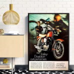 affiche harley davidson vintage