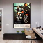 affiche harley davidson vintage