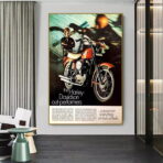 affiche harley davidson vintage