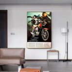 affiche harley davidson vintage