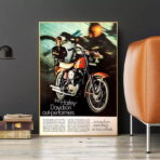 affiche harley davidson vintage