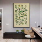 affiche herbier vintage