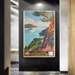 affiche hossegor vintage