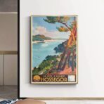 affiche hossegor vintage