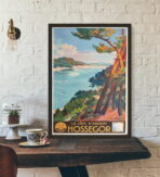affiche hossegor vintage