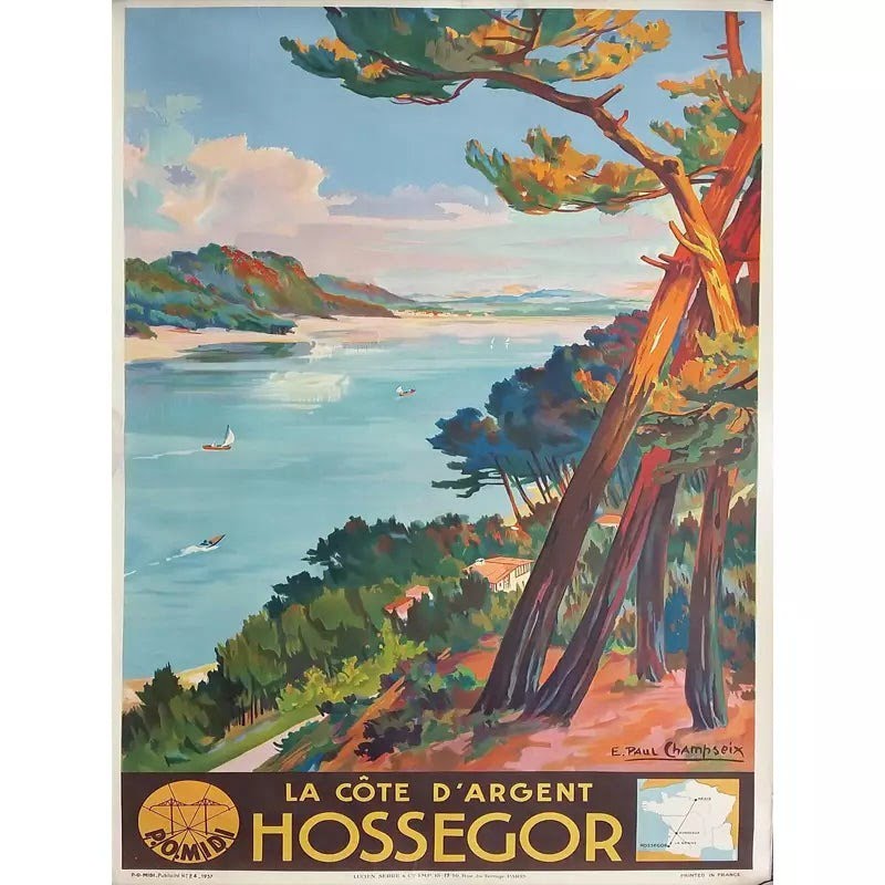 affiche-hossegor-vintage_9 affiche hossegor vintage