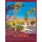 Affiche Vintage <br> Hyères