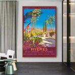 Affiche Vintage <br> Hyères – Image 9
