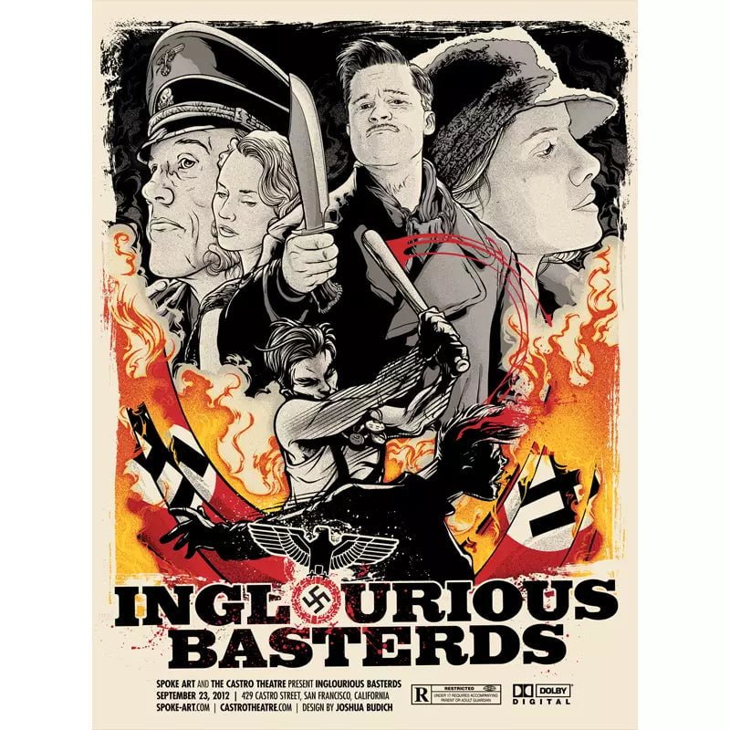 affiche-inglorious-basterds_1 Affiche Vintage <br> Inglorious Basterds – Image 1