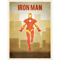 affiche iron man vintage