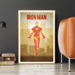 affiche iron man vintage