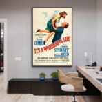 Affiche Vintage <br> It's A Wonderful Life – Image 10