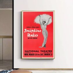 affiche joséphine baker vintage