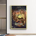 affiche jurassic park vintage