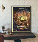affiche jurassic park vintage