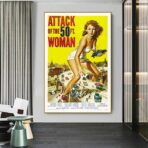 Affiche Film L'Attaque De La Femme de 50 Pieds