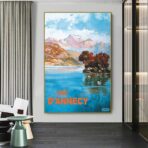 affiche lac d'annecy