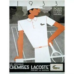 affiche lacoste vintage