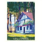 affiche landes vintage