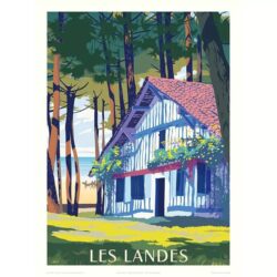affiche landes vintage