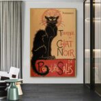 affiche le chat noir