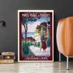 affiche le touquet vintage