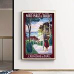 affiche le touquet vintage