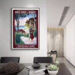 affiche le touquet vintage