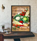 affiche legumes vintage