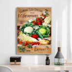 affiche legumes vintage