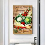 affiche legumes vintage