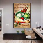 affiche legumes vintage