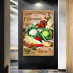 affiche legumes vintage