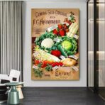affiche legumes vintage