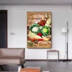 affiche legumes vintage
