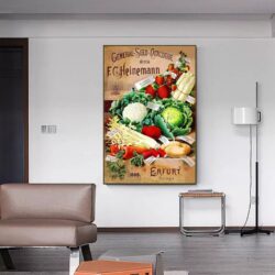 affiche legumes vintage