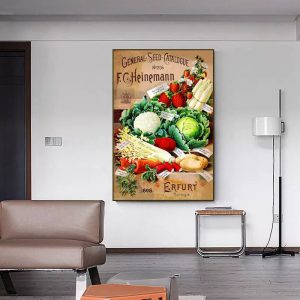 affiche legumes vintage