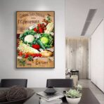affiche legumes vintage