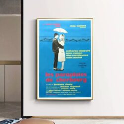 affiche les parapluies de cherbourg