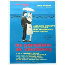 affiche les parapluies de cherbourg