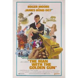 affiche l'homme au pistolet d'or