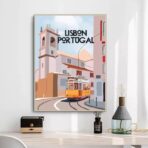affiche lisbonne vintage
