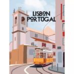 affiche lisbonne vintage