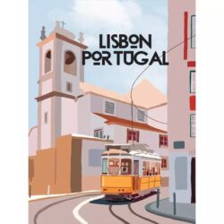 affiche lisbonne vintage