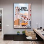 affiche lisbonne vintage