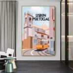 affiche lisbonne vintage