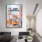 affiche lisbonne vintage