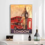 affiche londres vintage