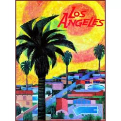 affiche los angeles vintage