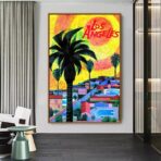 affiche los angeles vintage